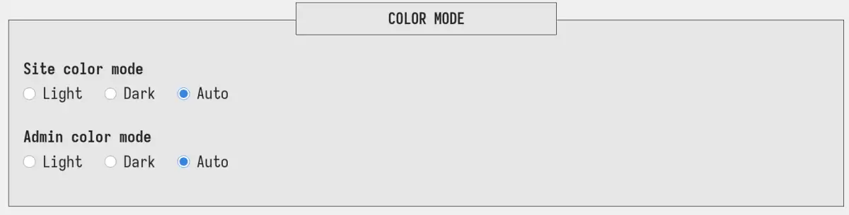 colour mode