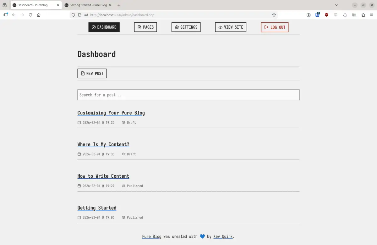 Dashboard