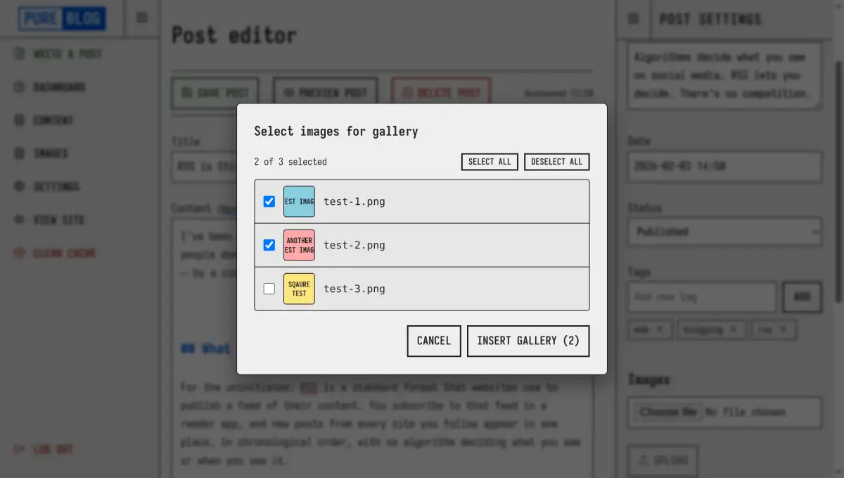Gallery picker