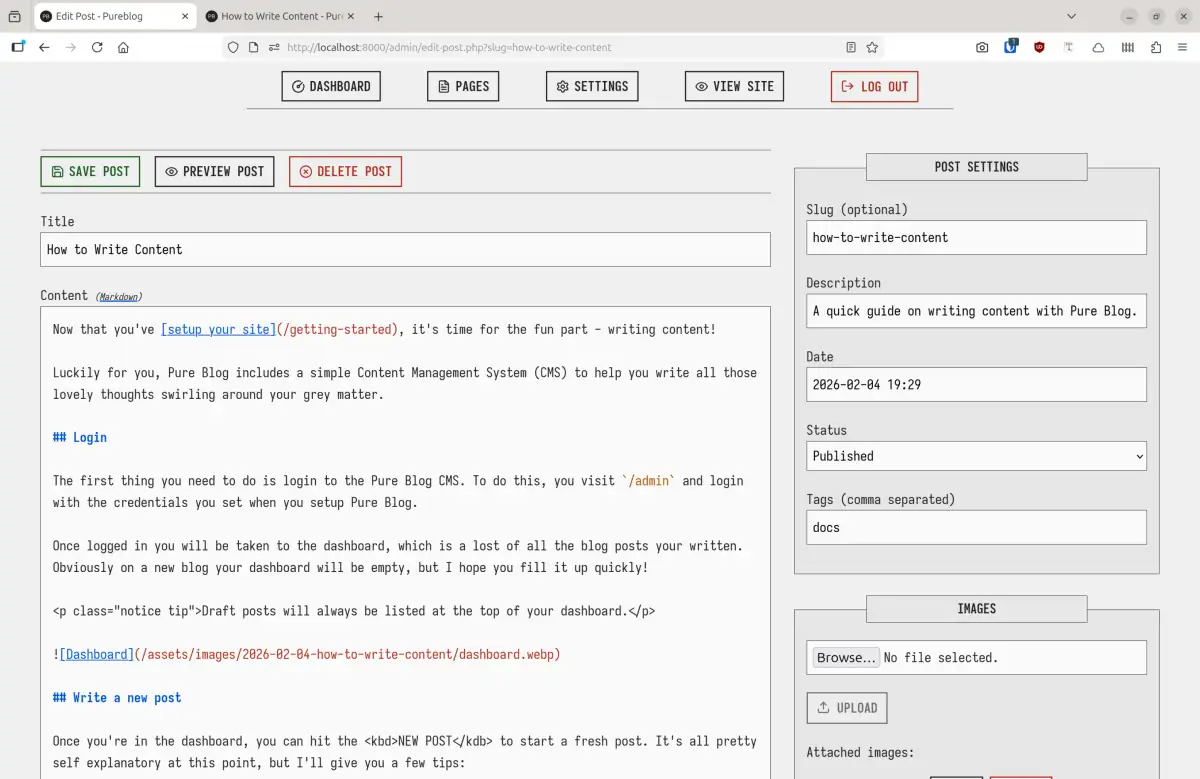 post example