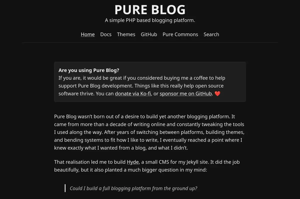 Monochrome Dark theme screenshot